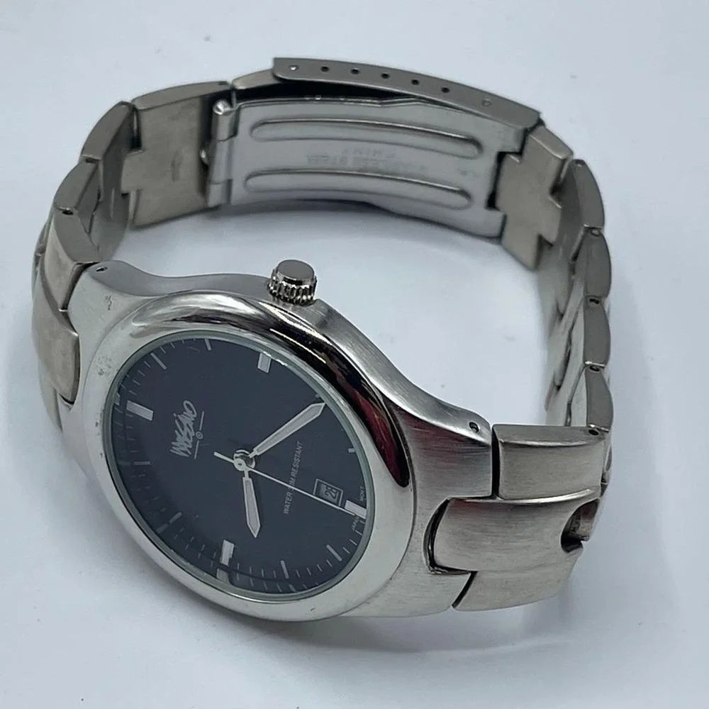 Mossimo Navy Face Analog Quartz Mens Watch 30m WR New Battery